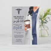 Einladung von White Coat Medical School Abschluss (Stehend Vorderseite)