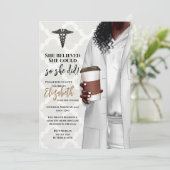 Einladung von White Coat Medical School Abschluss (Stehend Vorderseite)