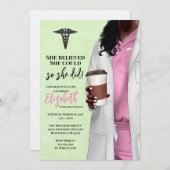 Einladung von White Coat Medical School Abschluss (Vorne/Hinten)