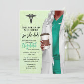 Einladung von White Coat Medical School Abschluss (Stehend Vorderseite)