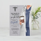 Einladung von White Coat Medical School Abschluss (Stehend Vorderseite)