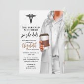 Einladung von White Coat Medical School Abschluss (Stehend Vorderseite)