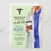 Einladung von White Coat Medical School Abschluss (Vorne/Hinten)