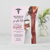 Einladung von White Coat Medical School Abschluss (Stehend Vorderseite)