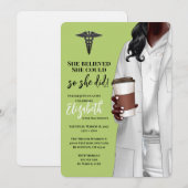 Einladung von White Coat Medical School Abschluss (Vorne/Hinten)