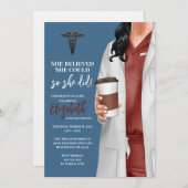 Einladung von White Coat Medical School Abschluss (Vorne/Hinten)