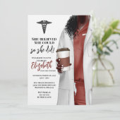 Einladung von White Coat Medical School Abschluss (Stehend Vorderseite)