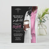 Einladung von White Coat Medical School Abschluss (Stehend Vorderseite)