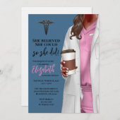 Einladung von White Coat Medical School Abschluss (Vorne/Hinten)