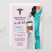 Einladung von White Coat Medical School Abschluss (Vorne/Hinten)