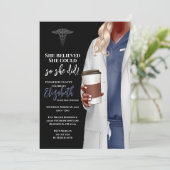 Einladung von White Coat Medical School Abschluss (Stehend Vorderseite)