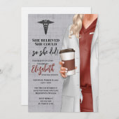 Einladung von White Coat Medical School Abschluss (Vorne/Hinten)