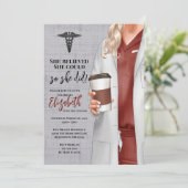 Einladung von White Coat Medical School Abschluss (Stehend Vorderseite)