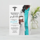 Einladung von White Coat Medical School Abschluss (Stehend Vorderseite)