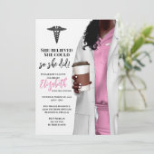 Einladung von White Coat Medical School Abschluss (Stehend Vorderseite)