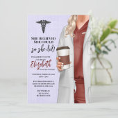 Einladung von White Coat Medical School Abschluss (Stehend Vorderseite)