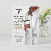 Einladung von White Coat Medical School Abschluss (Stehend Vorderseite)