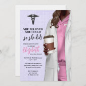 Einladung von White Coat Medical School Abschluss (Vorne/Hinten)