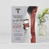 Einladung von White Coat Medical School Abschluss (Stehend Vorderseite)