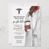 Einladung von White Coat Medical School Abschluss (Vorderseite)