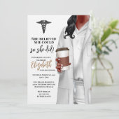 Einladung von White Coat Medical School Abschluss (Stehend Vorderseite)