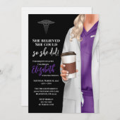 Einladung von White Coat Medical School Abschluss (Vorne/Hinten)