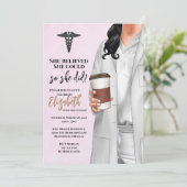 Einladung von White Coat Medical School Abschluss (Stehend Vorderseite)