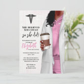 Einladung von White Coat Medical School Abschluss (Stehend Vorderseite)