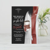 Einladung von White Coat Medical School Abschluss (Stehend Vorderseite)