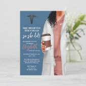 Einladung von White Coat Medical School Abschluss (Stehend Vorderseite)