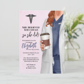 Einladung von White Coat Medical School Abschluss (Stehend Vorderseite)