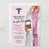 Einladung von White Coat Medical School Abschluss (Vorne/Hinten)