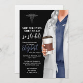 Einladung von White Coat Medical School Abschluss (Vorne/Hinten)