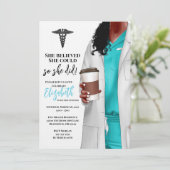 Einladung von White Coat Medical School Abschluss (Stehend Vorderseite)