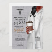 Einladung von White Coat Medical School Abschluss (Vorne/Hinten)