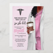 Einladung von White Coat Medical School Abschluss (Vorne/Hinten)