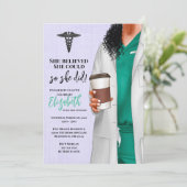 Einladung von White Coat Medical School Abschluss (Stehend Vorderseite)