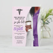 Einladung von White Coat Medical School Abschluss (Stehend Vorderseite)