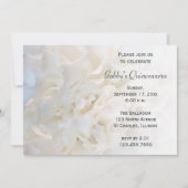 Einladung von White Floral Quinceanera (Vorderseite)