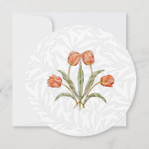 Einladung von White Floral Vintag anpassen