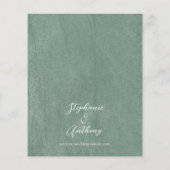 Einladung von White Floral Wedding (Rückseite)