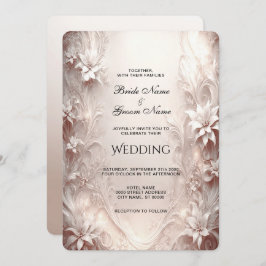 Einladung von White Ivory Floral Wedding