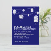 Einladung von White Lanterns (Stehend Vorderseite)