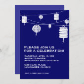 Einladung von White Lanterns (Vorne/Hinten)