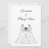 Einladung von White Lesbian zur Hochzeit (Rückseite)