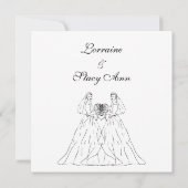 Einladung von White Lesbian zur Hochzeit (Rückseite)