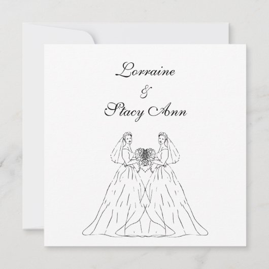 Einladung von White Lesbian zur Hochzeit (Rückseite)