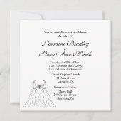 Einladung von White Lesbian zur Hochzeit (Vorderseite)