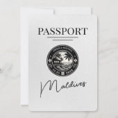 Einladung von White Maldives (Rückseite)