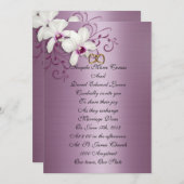 Einladung von White Orchids (Vorne/Hinten)